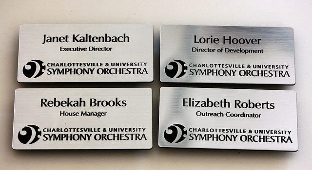 keeping magnetic name tags from sliding