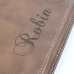 Custom Engraved iPad Case - Faux Suede Skin