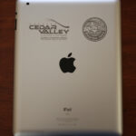Dark colored iPad Engraving