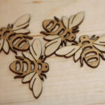 Laser-cut bees