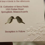 Laser-cut wedding invitations