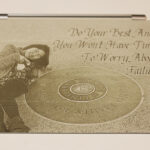 Photo on Tan Leather iPad Smart Cover