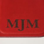 Red Leather Smart Cover - Monogram