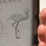 Close up of Nexus 7 engraving