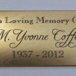Engraved Brass Tag