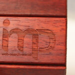Laser-engraved Wooden iPad Cover with Logo