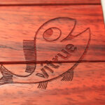 Padauk Laser Engraved iPad Cover