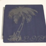 Custom Navy Leather Smart Cover