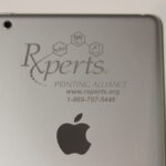 White iPad mini engraving