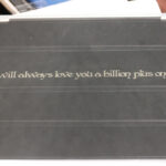 Black leather iPad Cover