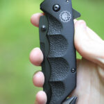 Laser engraved knife