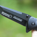Laser engraved knife blade
