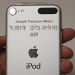 Laser engraved iPod Touch