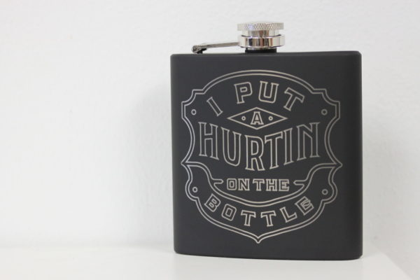 Laser Etched Band Flask