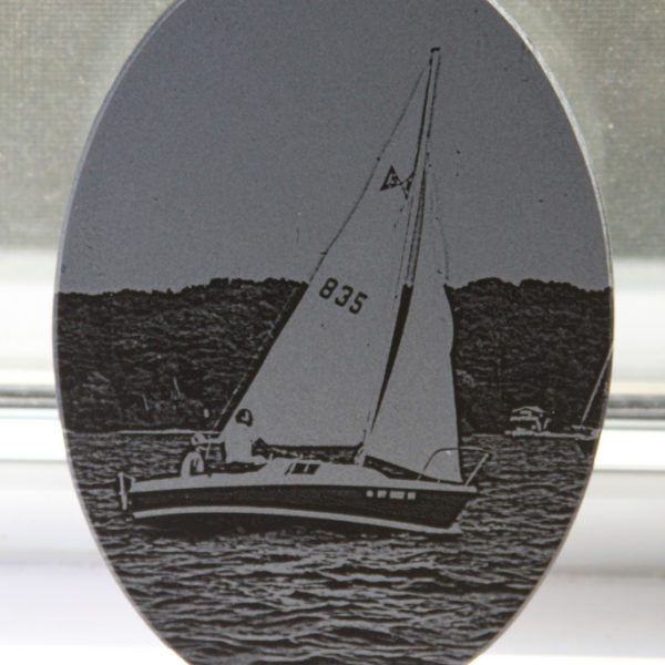 Laser Engraved Granite Tile From Photograph