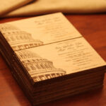 Custom Laser-Engraved Wedding Invitations